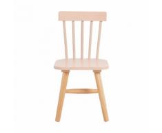 Chaise enfant en hêtre massif Sable rosé