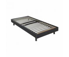 Sommier tapissier gris Alinéa 12,5 cm en kit - 90x200 cm