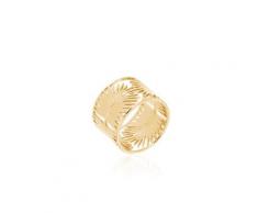 Bague Plaque Or Plamira Feuilles De Palmier