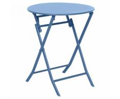 Table de balcon pliante ronde Greensboro Bleuet Jardin