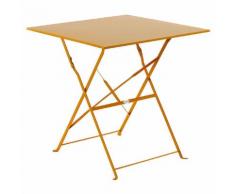 Table de balcon pliante carrée Camargue Mandarine Jardin