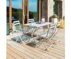 Table de balcon pliante rectangulaire Greensboro Galet Jardin
