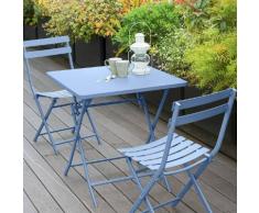 Table de balcon pliante carrée Greensboro Bleuet Jardin