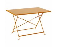 Table de balcon pliante rectangulaire Camargue Mandarine Jardin