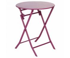 Table de balcon pliante ronde Greensboro Prune Jardin