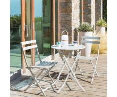 Table de balcon pliante ronde Greensboro Galet Jardin
