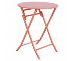 Table de balcon pliante ronde Greensboro Corail Jardin