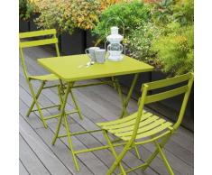 Table de balcon pliante carrée Greensboro Absinthe Jardin