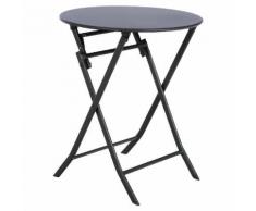 Table de balcon pliante ronde Greensboro Graphite Jardin