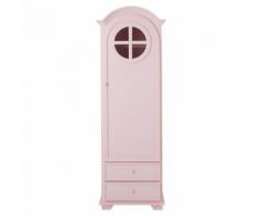 Armoire bonnetière rose Pastel