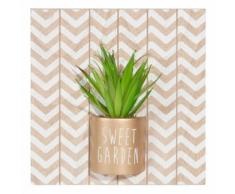 Tableau plante artificielle 25x25cm SWEET GARDEN