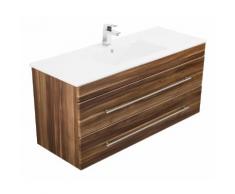 Meuble salle de bain Versus noix satiné
