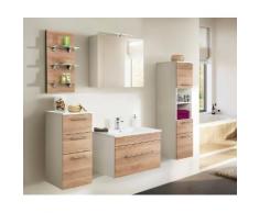 Ensemble de meuble de salle de bain SANTINI 75 (5 Pièces) décor chêne