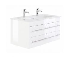 Meuble sous vasque pour Villeroy & Boch Venticello 100 cm en blanc brillant
