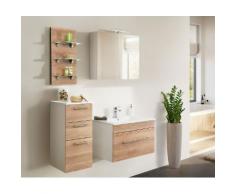 Ensemble de meuble de salle de bain VIVA 75 (4 Pièces) décor chêne