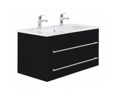 Meuble sous vasque pour Villeroy & Boch Venticello 100 cm en noir satiné