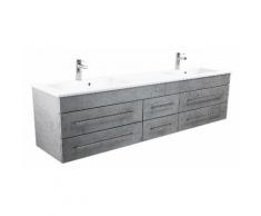 Meuble double vasque Colossos 200 Aspect Béton