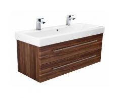 Meuble salle de bain avec vasque de Geberit Icon 120 décor noyer