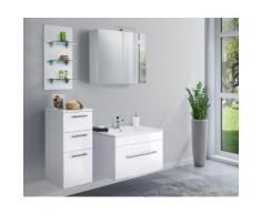 Ensemble de meuble de salle de bain VIVA 75 (4 Pièces) blanc brillant