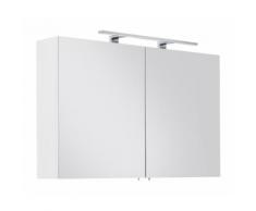 Armoire de toilette Série VIVA 100 blanc incl. lampe LED
