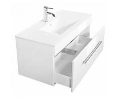 Meuble salle de bain Hera 1000 blanc brillant