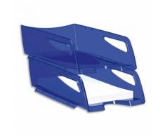 Maxi corbeille à courrier Happy bleu électrique, dimensions : L25 x H10,1 x P34 cm