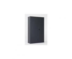 armoire monobloc 180x90 p-b gris 3 tablettes