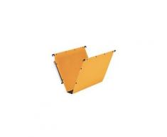 Dossier suspendu kraft pression L'Oblique AZ fond 5 cm pour armoire - jaune - Lot de 25