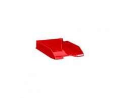 Corbeille à courrier Exacompta combo 2 Iderama rouge carmin - Lot de 6