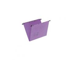 Dossier suspendu AZO fond 15mm lilas - Lot de 25