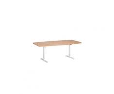 Table de réunion assis-debout à réglage électrique 200 x 100cm Ergosup