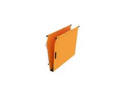 Dossier suspendu kraft velcro L'Oblique AZ fond 3 cm pour armoire - jaune - Lot de 25