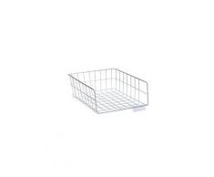 Corbeille à courrier fil métal hauteur 12 cm