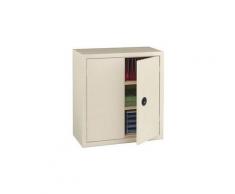 armoire monobloc 100x90 p-b beige 2 tablettes