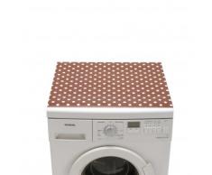 Tapis de protection motif pois - taupe