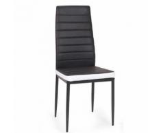 Chaise de cuisine design noir et blanc - Les 4