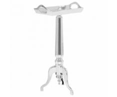 vidaXL Guéridon Aluminium moulé 47x24x81 cm Argenté