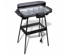 vidaXL Barbecue Electrique Grille Rectangulaire pour Jardin