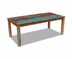 vidaXL Table de salle à manger Bois de récupération 200x100x76 cm