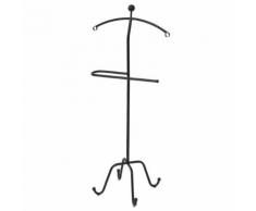 vidaXL Valet de chambre 49 x 41 x 108 cm Noir