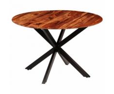 vidaXL Table de salle à manger Bois massif de Sesham 120 x 77 cm