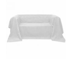 vidaXL Housse Micro-suède de canapé Crème 140 x 210 cm