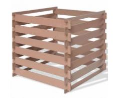 vidaXL Composteur de jardin 90 x 90 x 85 m WPC Marron