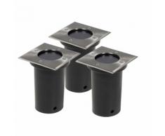 vidaXL Lampe de sol 3 pièces