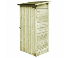 vidaXL Abri à outils de jardin Pinède imprégné FSC 88 x 76 x 175 cm