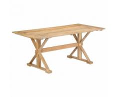 vidaXL Table de salle à manger 180x90x76 cm Bois de manguier massif