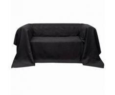 vidaXL Housse Micro-suède de canapé Anthracite 210 x 280 cm
