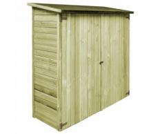 vidaXL Abri à outils de jardin Pinède imprégné FSC 192 x 76 x 175 cm
