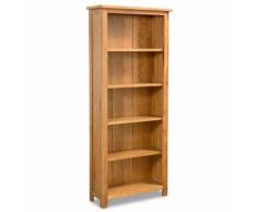 vidaXL Bibliothèque à 5 étagères Chêne 60 x 22,5 x 140 cm