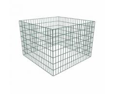 vidaXL Composteur de jardin carré en maille 100 x 100 x 70 cm